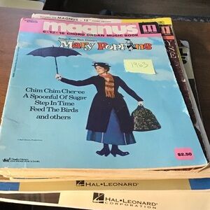 Vintage Magnus Chord Organ music books lot.